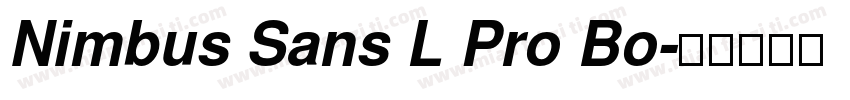 Nimbus Sans L Pro Bo字体转换